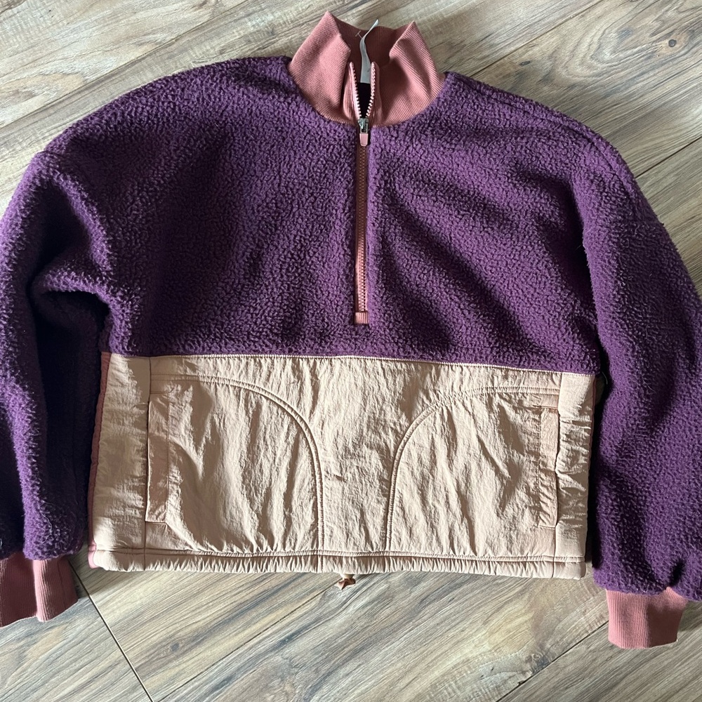 Purple and pink Half-Zip Pullover